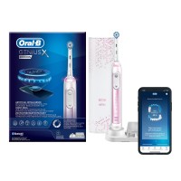 Зубная щетка электрическая Oral-B Genius X 20000N, бледно-розовая