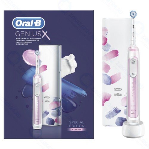 Зубная щетка электрическая Oral-B Genius X Special Edition, розовая