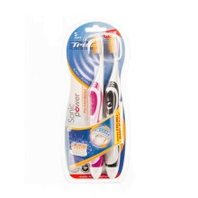 Набор электрических зубных щеток Trisa Sonicpower Akku 661864 Grey-Pink