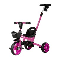 Велосипед трехколесный складной Maxiscoo "Octopus" (2021), с Ручкой Управления, Розовый