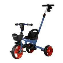 Велосипед трехколесный складной Maxiscoo "Octopus" (2021), с Ручкой Управления, Синий Велосипед трехколесный складной Maxiscoo "Octopus" (2021), с Ручкой Управления, Синий