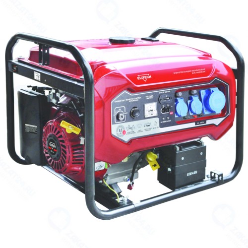 Генератор бензиновый ELITECH БЭС 8000ЕАМ (4-такт),6.5кВт,27А,дв-15лс,420см3,т\бак-25л,374гр\кВт*ч,95кг,эл.старт,счет,ATS