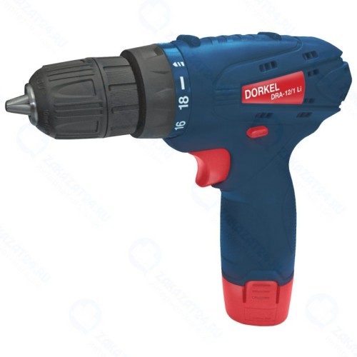 Дрель-шуруповерт аккумуляторная DORKEL DRA-12/1 Li