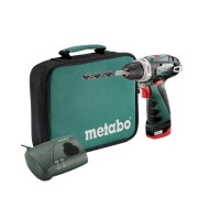 Дрель-шуруповерт аккумуляторная Metabo PowerMaxx BS (600079500), 1 АКБ + быстрая ЗУ, сумка