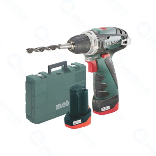 Дрель-шуруповерт аккумуляторная Metabo PowerMaxx BS Basic (600080500), 2 АКБ, быстрая ЗУ, бол. кейс