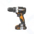 Дрель-шуруповерт аккумуляторная WORX WX352.1, 4Ач x2, ЗУ 2А, кейс