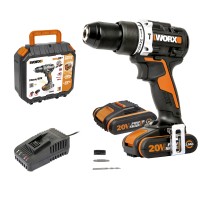 Дрель-шуруповерт аккумуляторная WORX WX352, 2Ач x2, ЗУ 2А, кейс