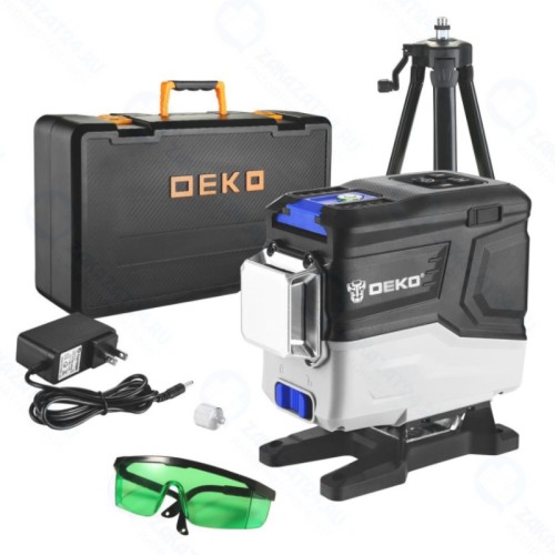 Уровень лазерный DEKO LL12-HVR SET 2 PREMIUM самовыравнивающийся, 12 линий, со штативом 1м