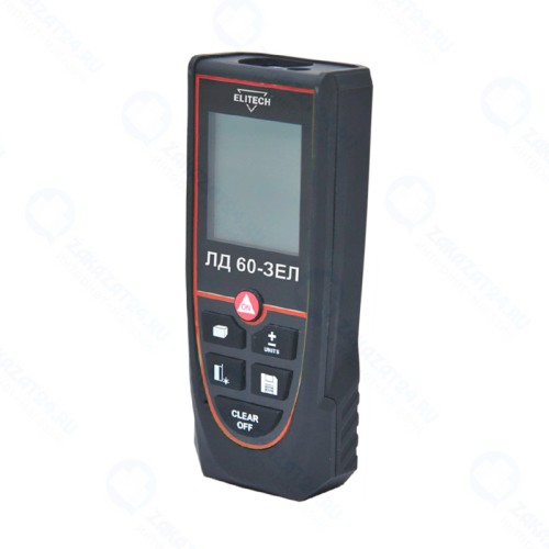 Лазерный дальномер ELITECH ЛД 60-ЗЕЛ зеленый, 0.03-60м, кор