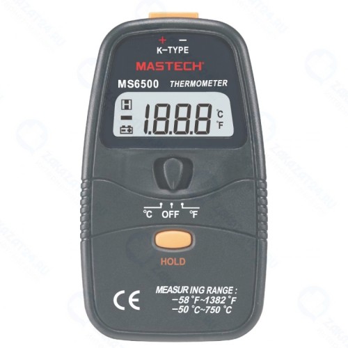 Цифровой термометр MASTECH MS6500 (точное измерение температуры объектов от -50 до +750С контактным способом)