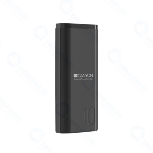Аккумулятор внешний CANYON PB-103 Power bank 10000mAh Li-poly battery, Black