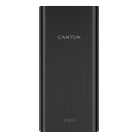 Ультраемкий внешний аккумулятор Canyon PB-2001, 20000 мАч, 2*USB-A, 5В/2,1А, черный