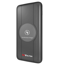 Внешний аккумулятор с функцией беспроводной зарядки ReVolter 10000Qi (Black)
