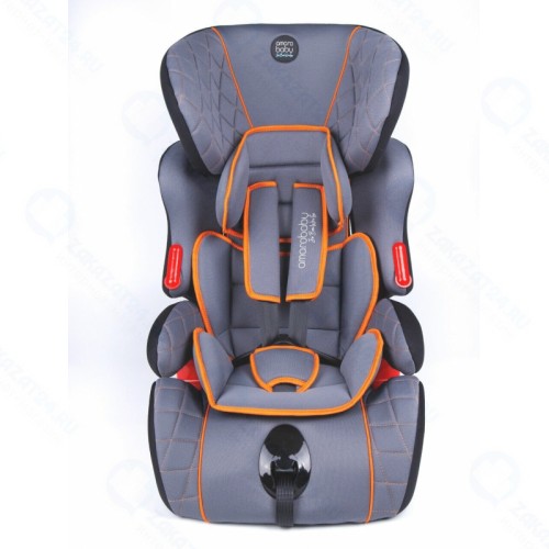 Автокресло AMAROBABY Big trip (группа I/II/III) серый/оранжевый