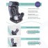 Автокресло AMAROBABY Professional (группа 0+/I/II) чёрный/серый