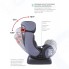 Автокресло AMAROBABY Professional (группа 0+/I/II) чёрный/серый