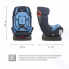 Автокресло SIGER Диона голубой (0-7 лет 0-25 кг группа 0+/1/2)