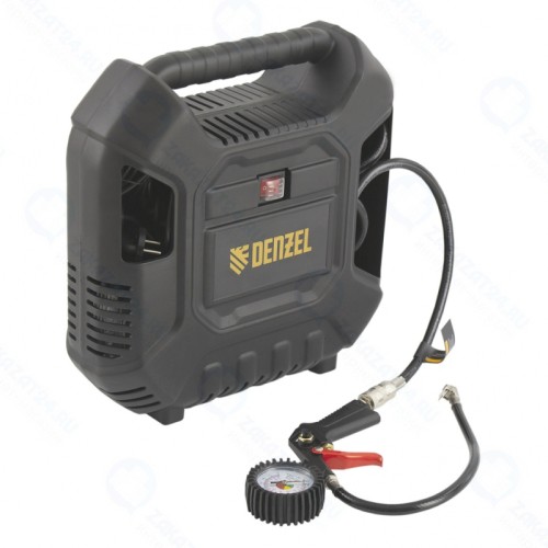 Компрессор воздушный DL1100 1,1 кВт, 180 л/мин, с набором аксессуаров, DENZEL 58005