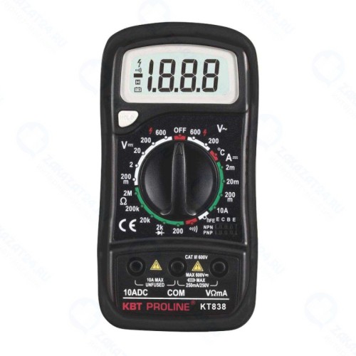 Мультиметр цифровой КВТ KT 838 