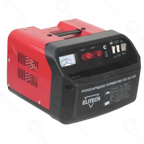 Пуско-зарядное устройство ELITECH УПЗ 30/120 12-24В,0.8\3.6кВт,заряд12\20А,акк20\400А,пуск120А,13.5кг