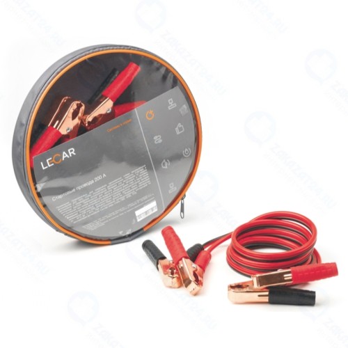 Провода прикуривания LECAR 200А 2м, чехол