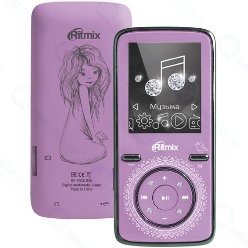 Портативный медиаплеер Ritmix RF-4850 8Gb Lilac