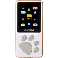 MP3-плеер Digma S4 White/Orange