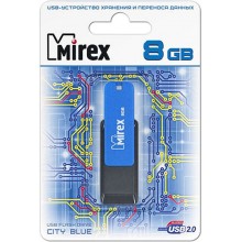 USB-флешка Mirex City 8GB Blue (13600-FMUCIB08)