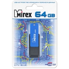 USB-флешка Mirex City 64GB Blue (13600-FMUCIB64)