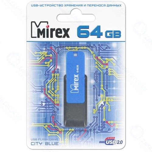 USB-флешка Mirex City 64GB Blue (13600-FMUCIB64)