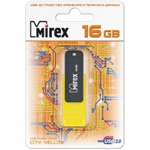 USB-флешка Mirex City 16GB Yellow (13600-FMUCYL16)