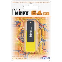 USB-флешка Mirex City 64GB Yellow (13600-FMUCYL64)