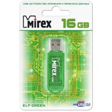 USB-флешка Mirex Elf 16GB Green (13600-FMUGRE16)
