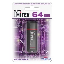 Флеш-диск Mirex Knight 64GB Black (13600-FMUKNT64)