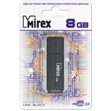 USB-флешка Mirex Line 8GB Black (13600-FMULBK08)