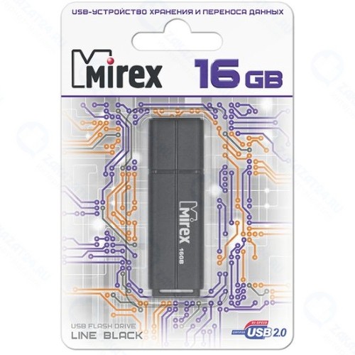 USB-флешка Mirex Line 16GB Black (13600-FMULBK16)