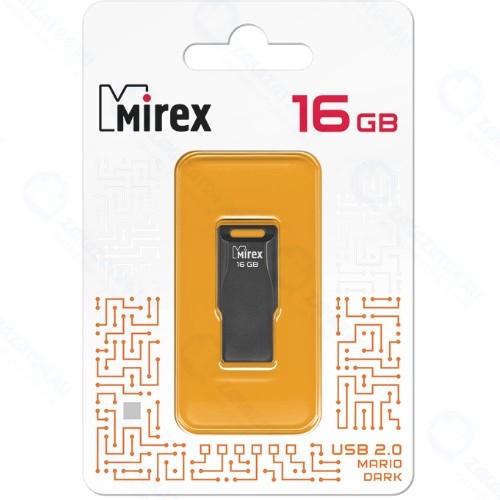 USB-флешка Mirex Mario 16GB Dark (13600-FMUMAD16)