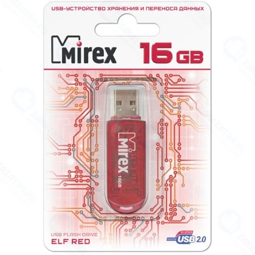 USB-флешка Mirex Elf 16GB Red (13600-FMURDE16)