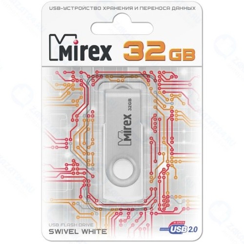 USB-флешка Mirex Swivel 32GB White (13600-FMUSWT32)