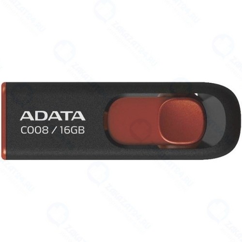 USB-флешка ADATA Classic C008 16Gb Red/Black (AC008-16G-RKD)