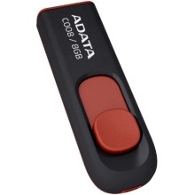 USB-флешка ADATA Classic C008 8Gb Black/Red (AC008-8G-RKD)