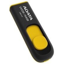 USB-флешка ADATA DashDrive UV128 64Gb Black/Yellow (AUV128-64G-RBY)
