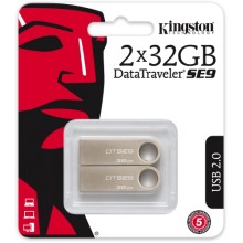 USB-флешка Kingston DataTraveler SE9 32GB, 2 шт (DTSE9H/32GB-2P)
