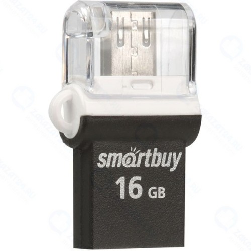 USB-флешка Smartbuy OTG Poko Series 16GB Black (SB16GBPO-K)