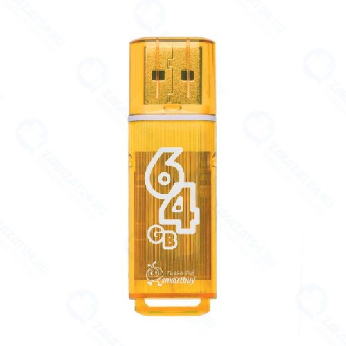 USB-флешка Smartbuy Glossy Series 64GB Orange (SB64GBGS-Or)