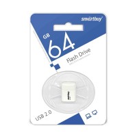 USB-флешка Smartbuy Lara 64GB White (SB64GBLara-W)