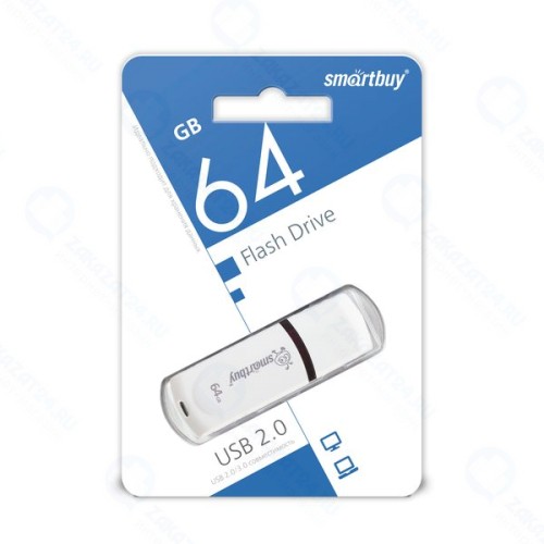 USB-флешка Smartbuy Paean 64GB White (SB64GBPN-W)