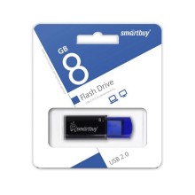 USB-флешка Smartbuy Click 8GB Black/Blue (SB8GBCL-B)