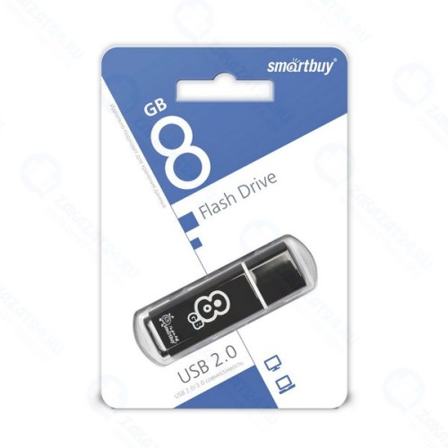 USB-флешка Smartbuy Glossy Series 8GB Black (SB8GBGS-K)