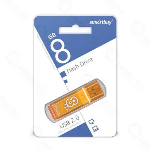 USB-флешка Smartbuy Glossy Series 8GB Orange (SB8GBGS-Or)